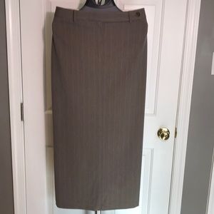 MICHAEL Michael Kors Maxi Length Tailored Skirt Taupe / Brown Size 14